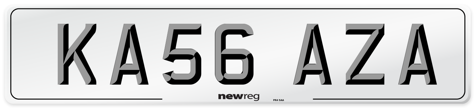 KA56 AZA Number Plate from New Reg